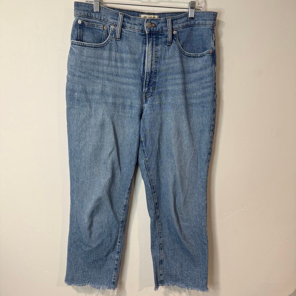 Madewell Women's The Perfect Vintage Straight‎ Jean Hoye Blue Denim 30